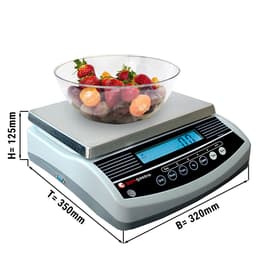 Digitale Küchenwaage bis 3 kg - Teilung: 1 Gramm