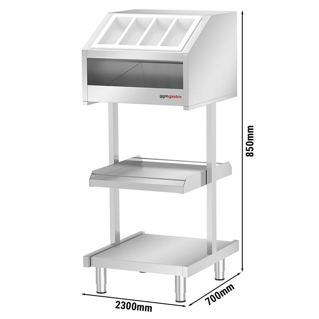 Besteck- & Geschirrständer KOPENHAGEN - 620mm - Standmodell