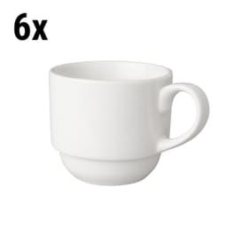 (6 Stück) BUDGETLINE - Kaffeetasse Mammoet - 20 cl - Weiß