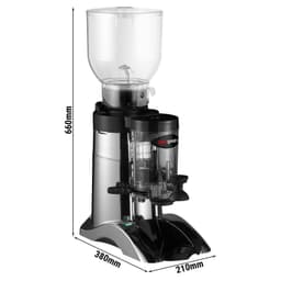 Kaffeemühle - Edelstahl Korpus - 2kg - 400 Watt - 63dB