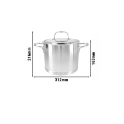 DEMEYERE | ATLANTIS 7 - Kochtopf mit Deckel - Ø 200mm - Edelstahl