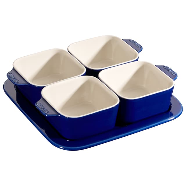 STAUB | CERAMIQUE - Tapas Set - 5-tlg - Keramik - Dunkelblau