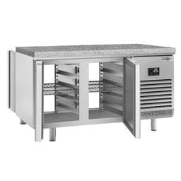 Bäckereikühltisch Premium PLUS - 1618x800mm - mit Durchreiche & Granitarbeitsplatte