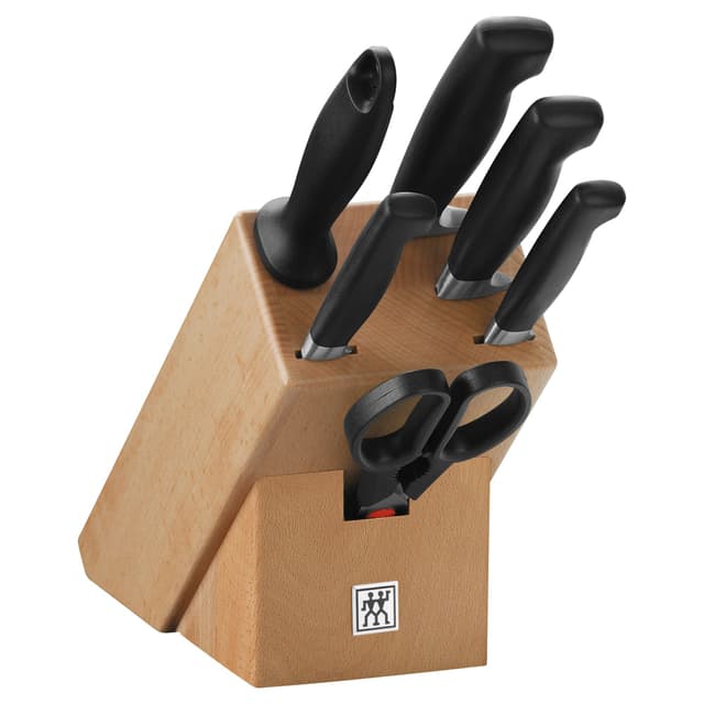 ZWILLING | VIER STERNE - Messerblockset - 7-tlg - Natur