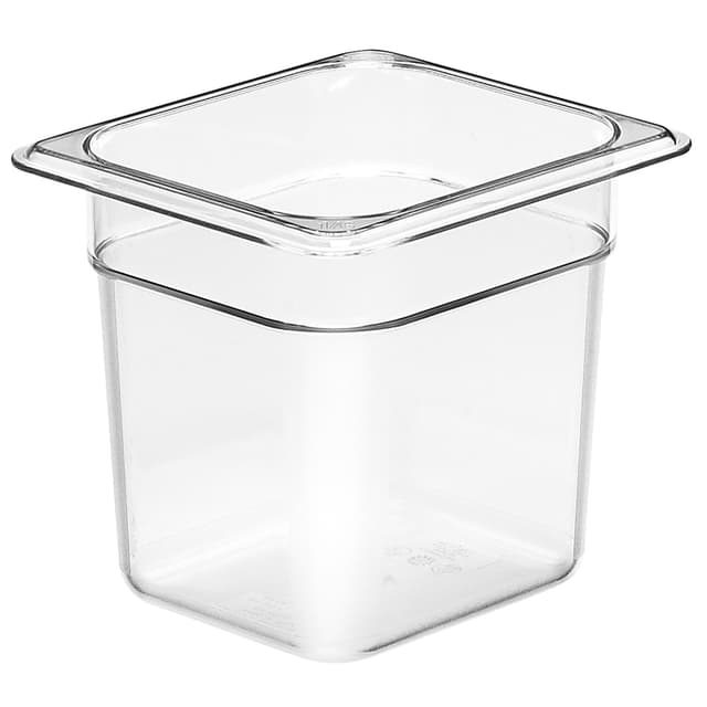 (6 Stück) CAMBRO | CAMWEAR® -  Polycarbonat GN 1/6 Behälter - Clear - Tiefe: 150mm