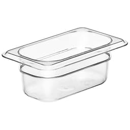 (6 Stück) CAMBRO | CAMWEAR® -  Polycarbonat GN 1/9 Behälter - Clear - Tiefe: 65mm