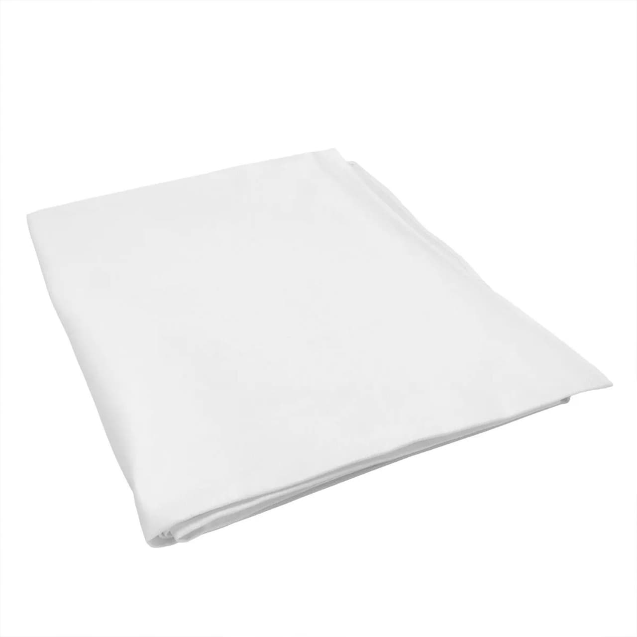 (50 Stück) Damast Mitteldecke Porto - glatt Satin - 80 x 80 cm - Weiß