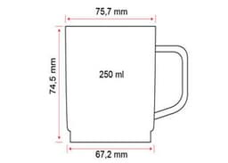 (50 Stück) Polycarbonat Tee-/Kaffeetasse, weiss - 200 ml