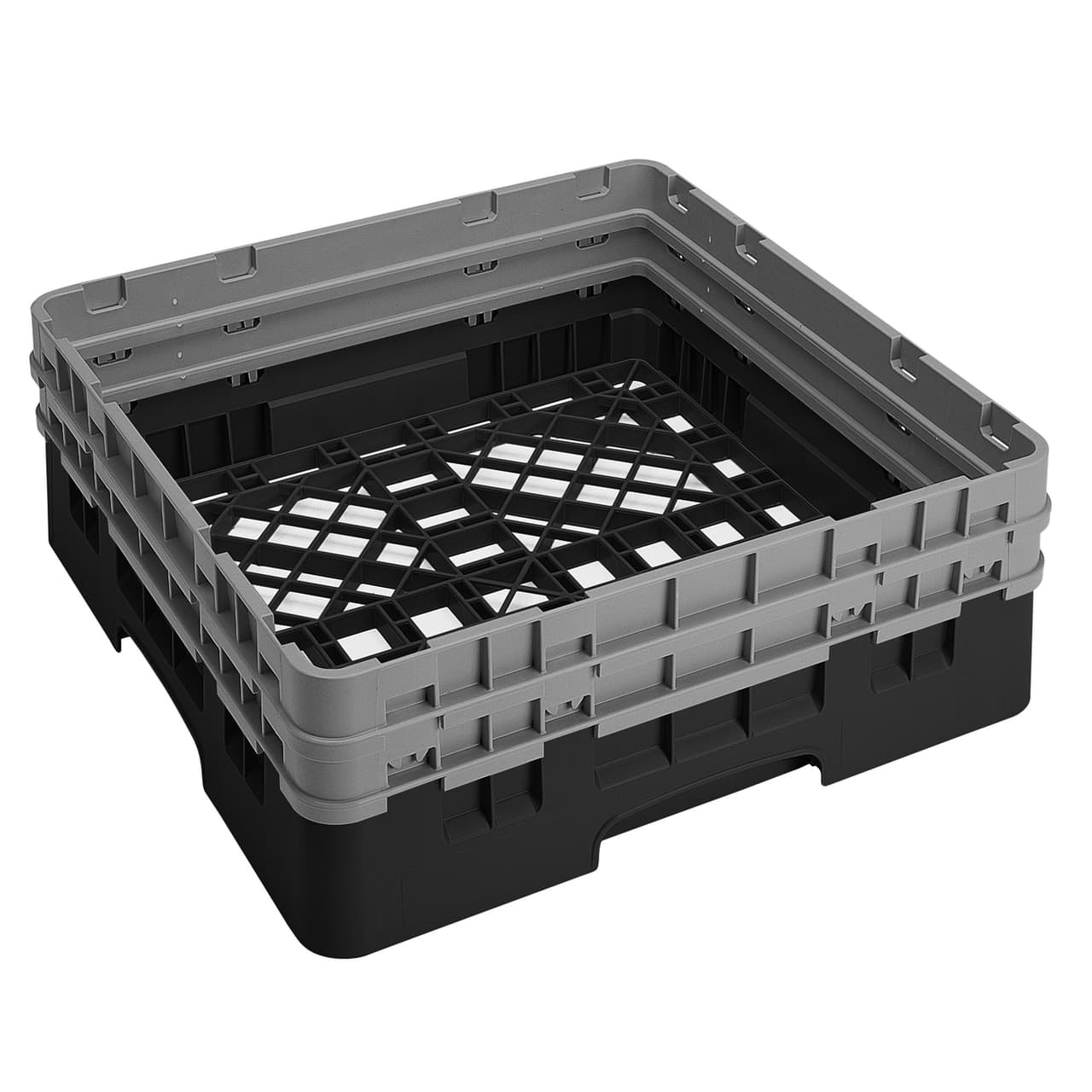 CAMBRO | CAMRACK® - Basisspülkorb 1/1 - mit 2 Extender - 500x500mm - Schwarz