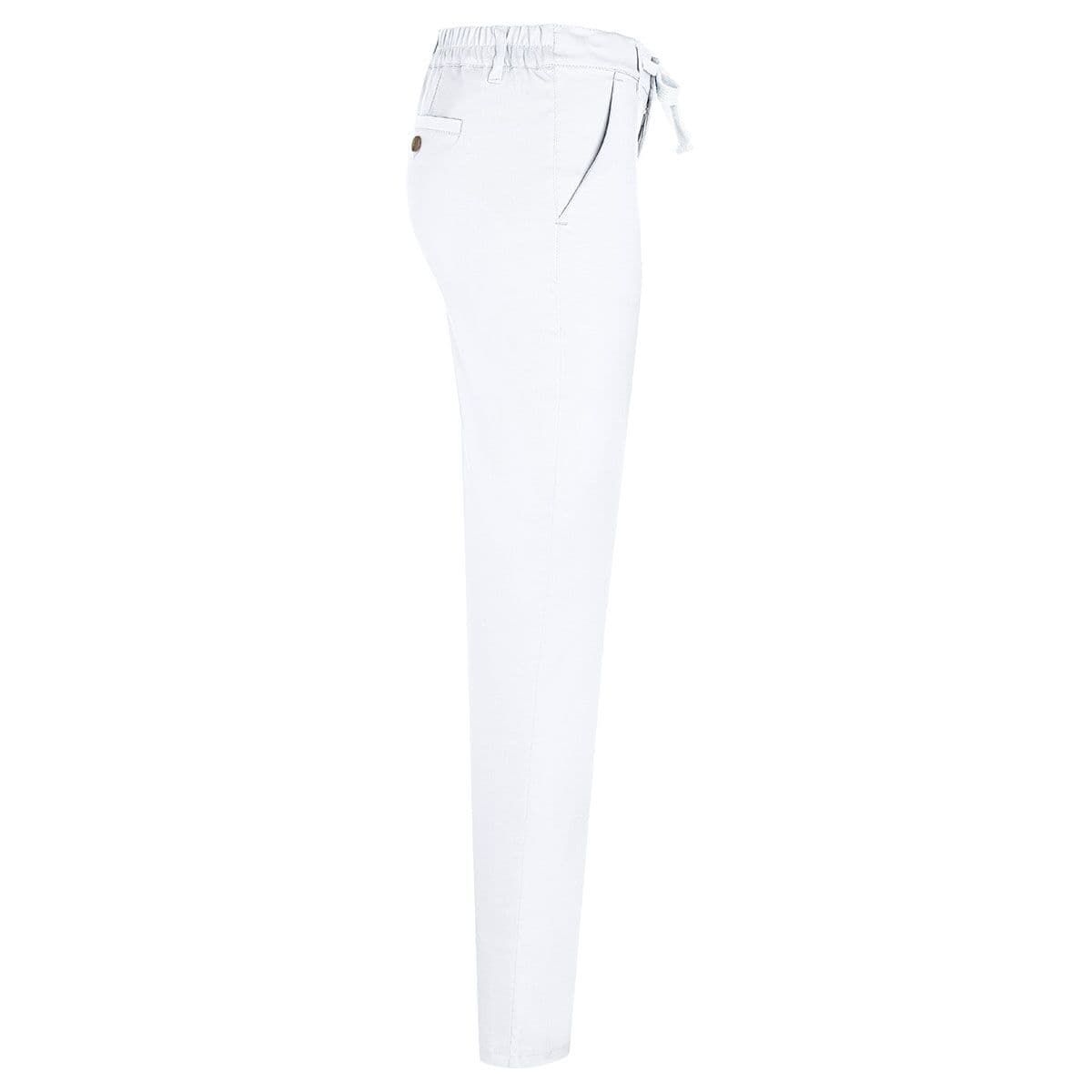 (6 Stück) KARLOWSKY | Damen Chinohose Modern-Stretch - Weiß - Größe: 40