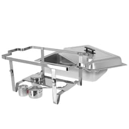 (2 Stück) Chafing Dish - GN 1/1 - mit Deckel & Edelstahl-Beinen