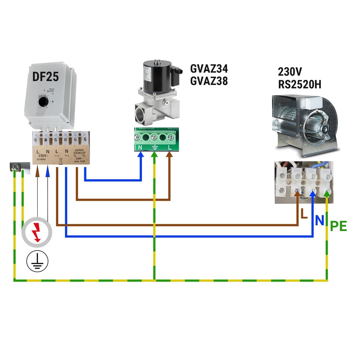 Drehzahlregler mit 5 Stufen - 230Volt - 5 Ampere