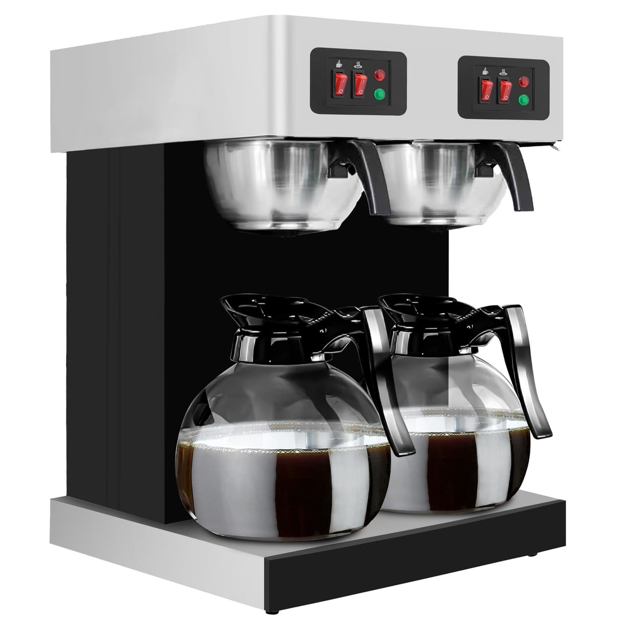 Filterkaffeemaschine - 2x 1,8 Liter - 4 kW - inkl. 2 Glaskannen