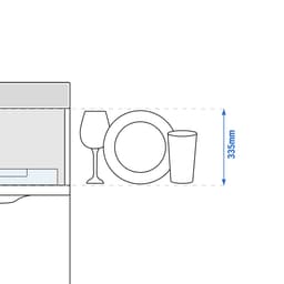 Doppelwandige Geschirrspülmaschine - Digital - 3,6 kW - inkl. Entkalker - mit Reiniger-, Klarspüler-& Abflusspumpe