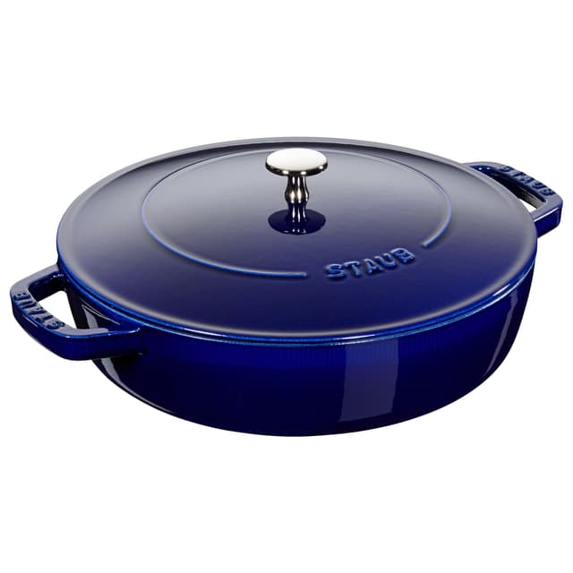 STAUB | BRAISERS - Bräter mit Chistera Drop-Structure - 280mm - Gusseisen - Dunkelblau