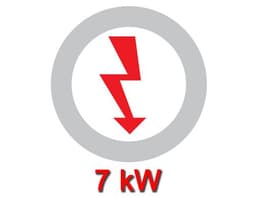 Elektroherd - 7 kW - 2 Platten Eckig