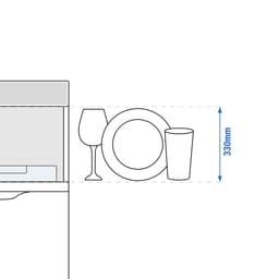 Gläserspülmaschine - Digital - 3,30 kW - mit Reiniger-, Klarspüler- & Laugenpumpe