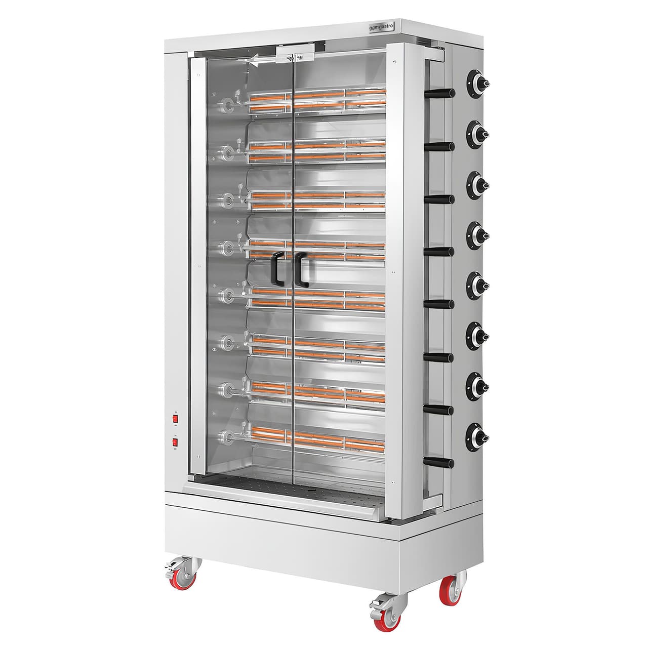 Elektro Hähnchengrill - 26,4kW -  mit 8 Spießen für bis zu 48 Hähnchen