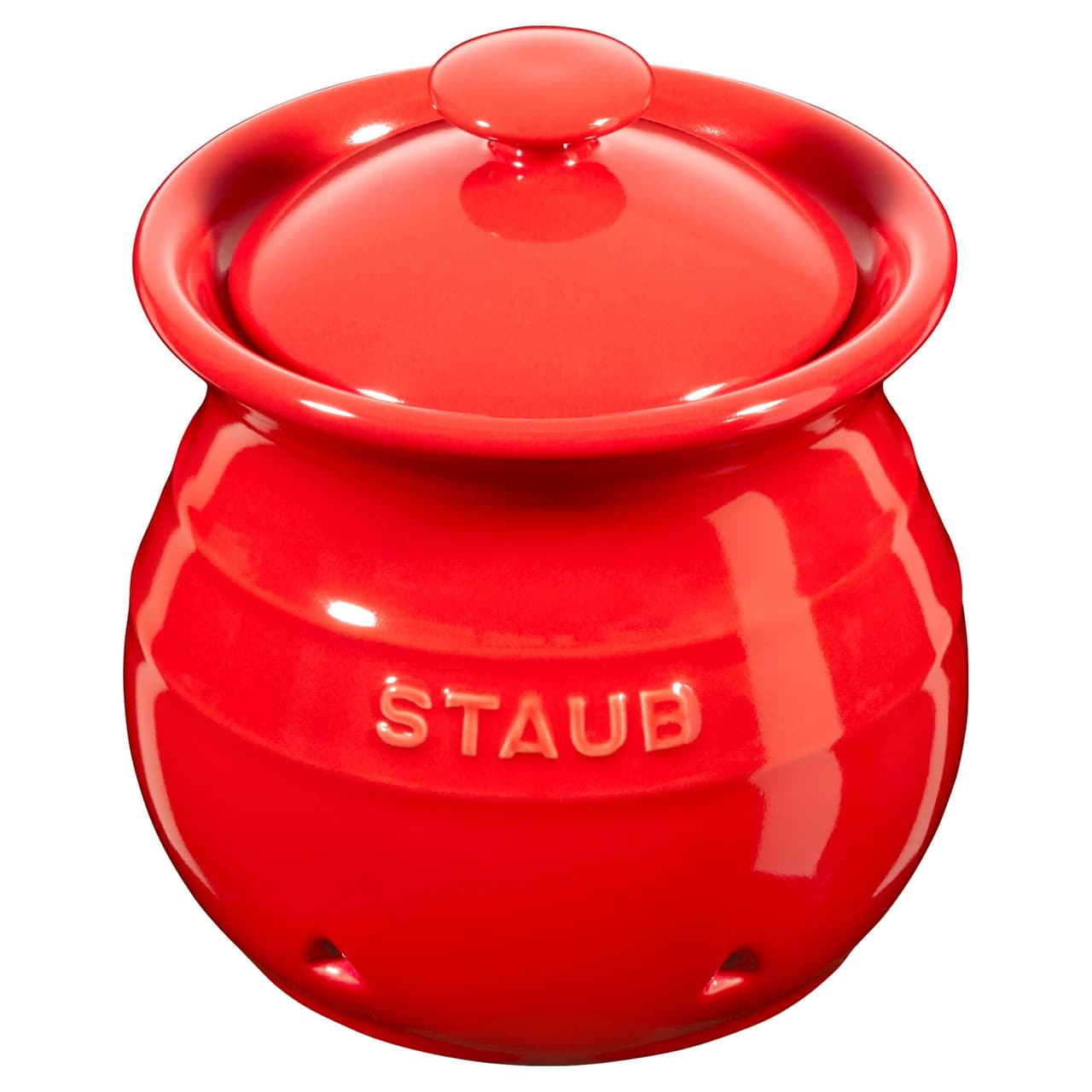 STAUB | CERAMIQUE - Knoblauchbehälter - 0,5 Liter - Keramik - Kirsch-Rot