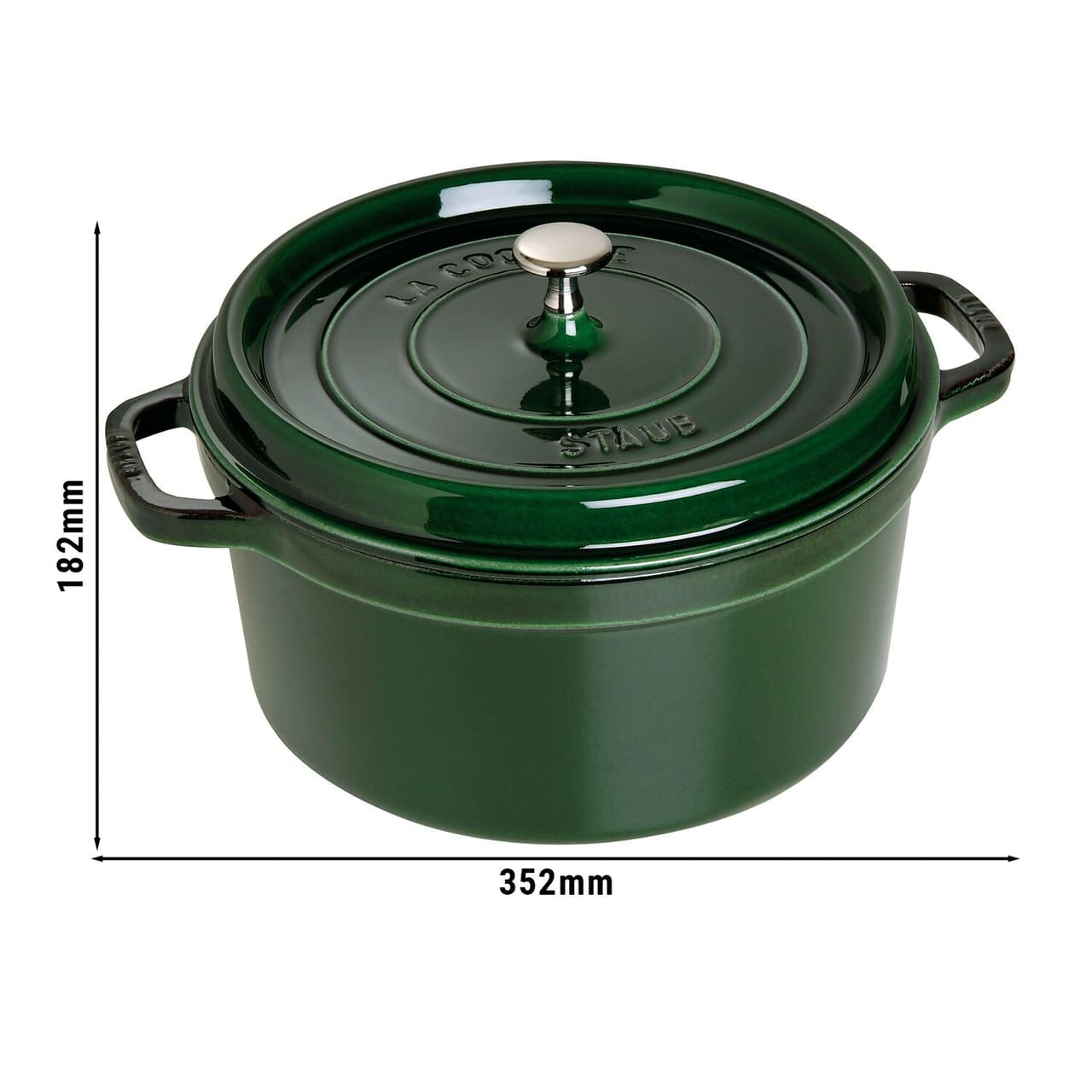 STAUB | LA COCOTTE - Cocotte - Ø 280mm - Gusseisen - Basilikum-Grün