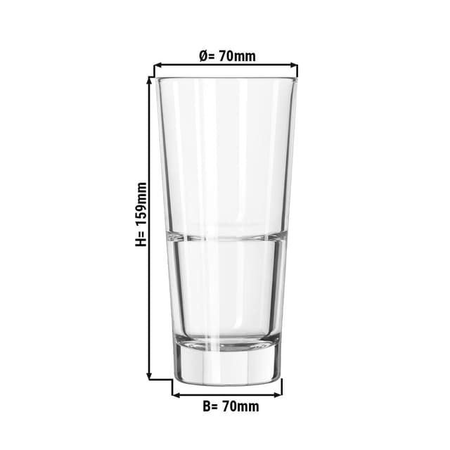 (12 Stück) Longdrinkglas - GILDE - 296 ml - Transparent