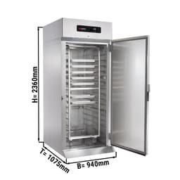 Einfahrkühlschrank Edelstahl Premium PLUS - GN 2/1 - GN 1/1 - EN 60x40- 1300 Liter - mit 1 Tür