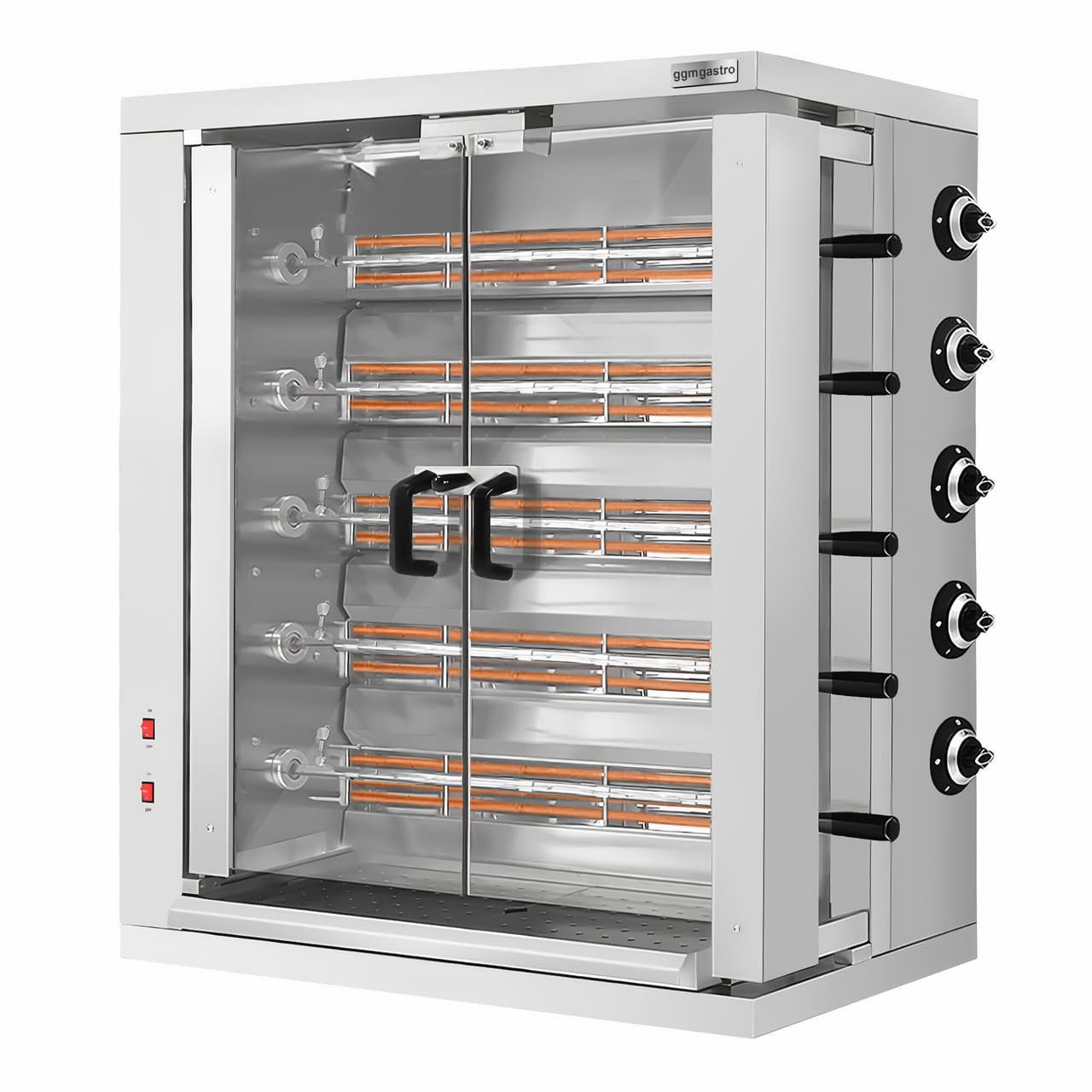 Elektro Hähnchengrill - 16,5kW -  mit 5 Spießen für bis zu 30 Hähnchen