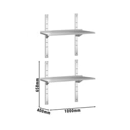 Wandborde PREMIUM - 1000x400mm - mit 2 Etagen