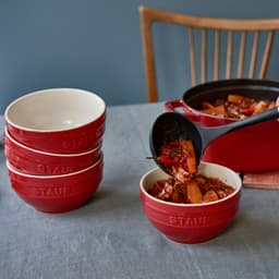 STAUB | CERAMIQUE - Schüsselset, 4-tlg - Ø 120mm - Keramik - Kirsch-Rot