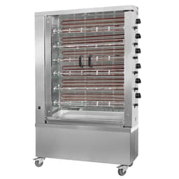 Elektro Hähnchengrill - 28,8kW - mit 6 Spießen für bis zu 36 Hähnchen