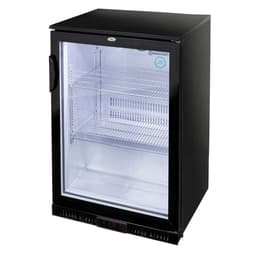 GASTRO-COOL | Barkühlschrank - 600mm - 128 Liter - mit 1 Glasflügeltür - Schwarz