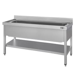 Topfspültisch ECO - 1600x600mm - mit Grundboden & 1 Becken