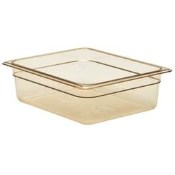 (6 Stück) CAMBRO | H-PAN™ -  Hitzebeständige GN 1/2 Behälter - Bernstein - Tiefe: 100mm