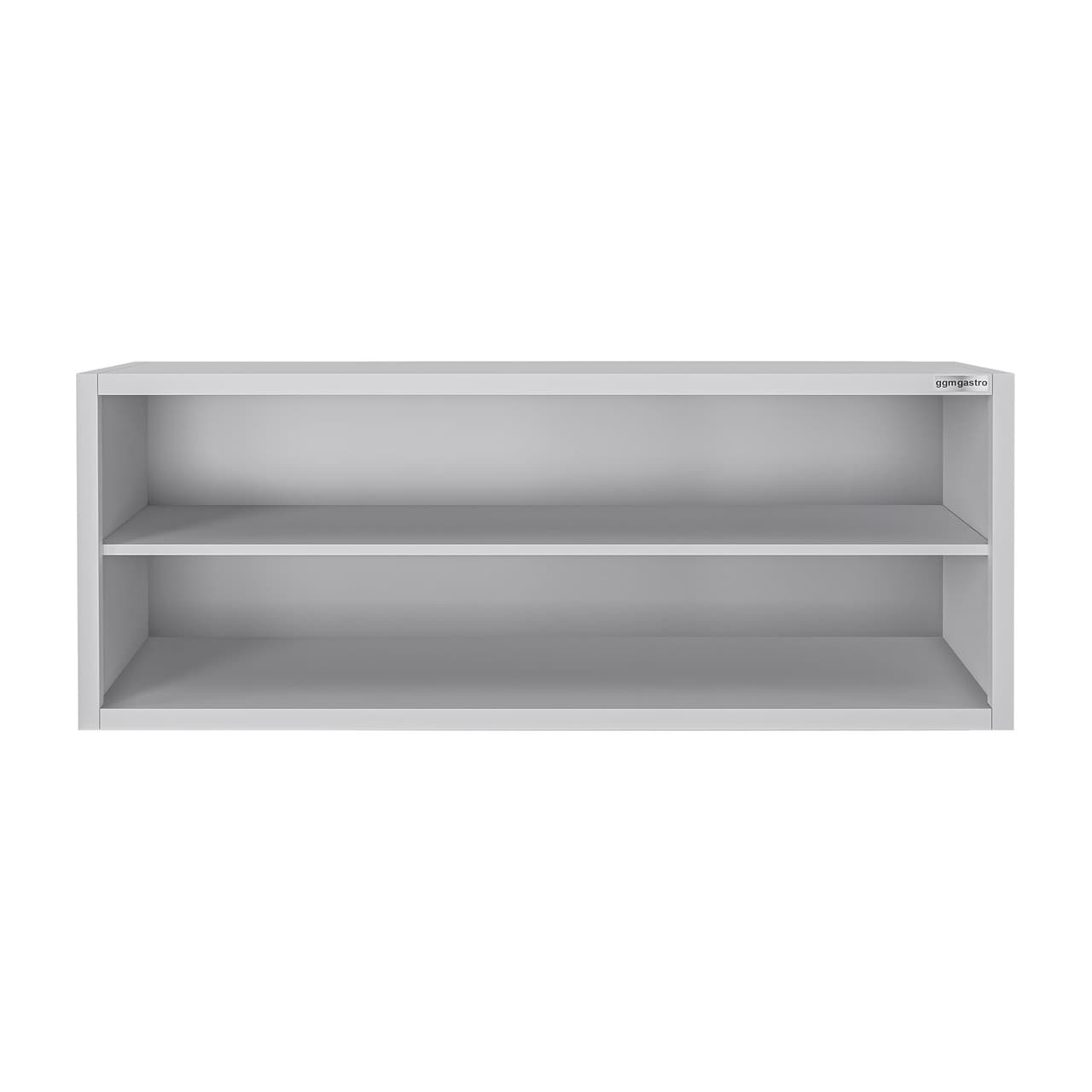 Edelstahl Wandhängeschrank ECO - 2000x400mm - ohne Schiebetür - 650mm hoch