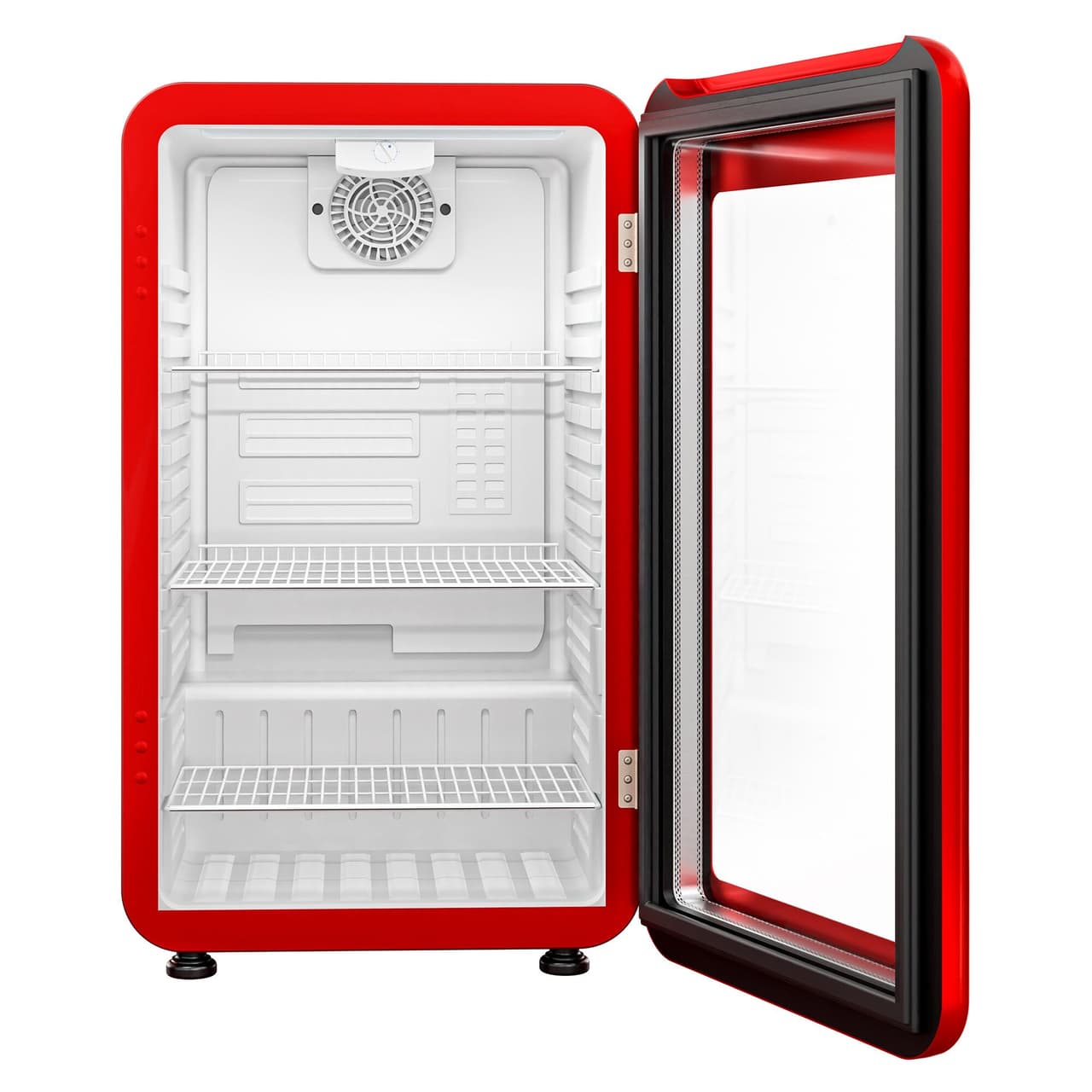 Minibar-Kühlschrank - 500mm - 120 Liter - mit 1 Glastür & LED-Beleuchtung