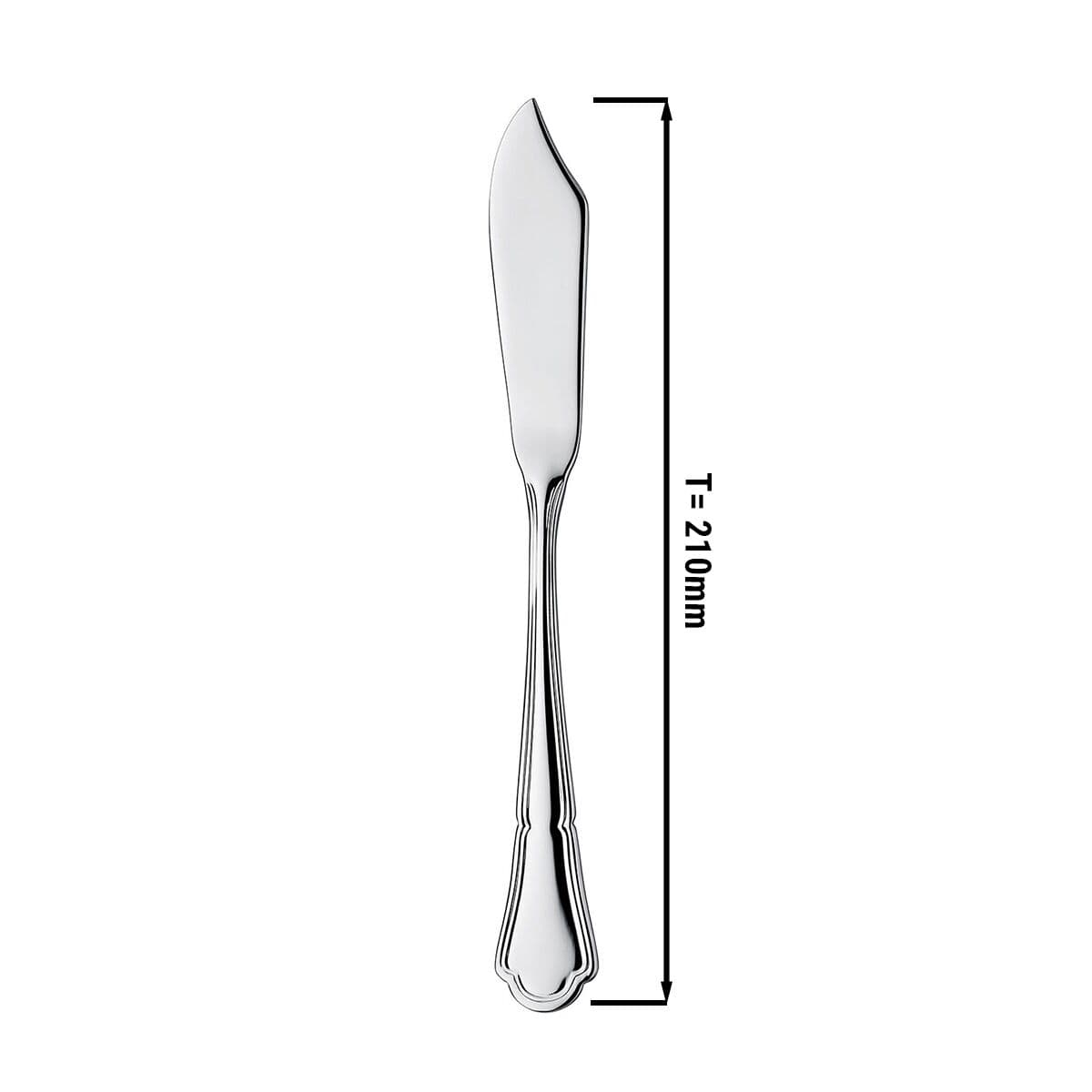 (12 Stück) Fischmesser Vincenza - 21 cm