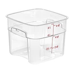 (6 Stück) CAMBRO | CAMWEAR® -  FreshPro Behälter - 5,7 Liter - Transparent