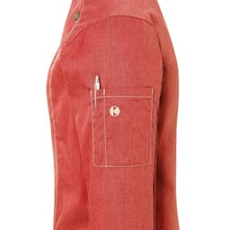 KARLOWSKY | Damenkochjacke Jeans-Style - Vintage Red - Größe: 38