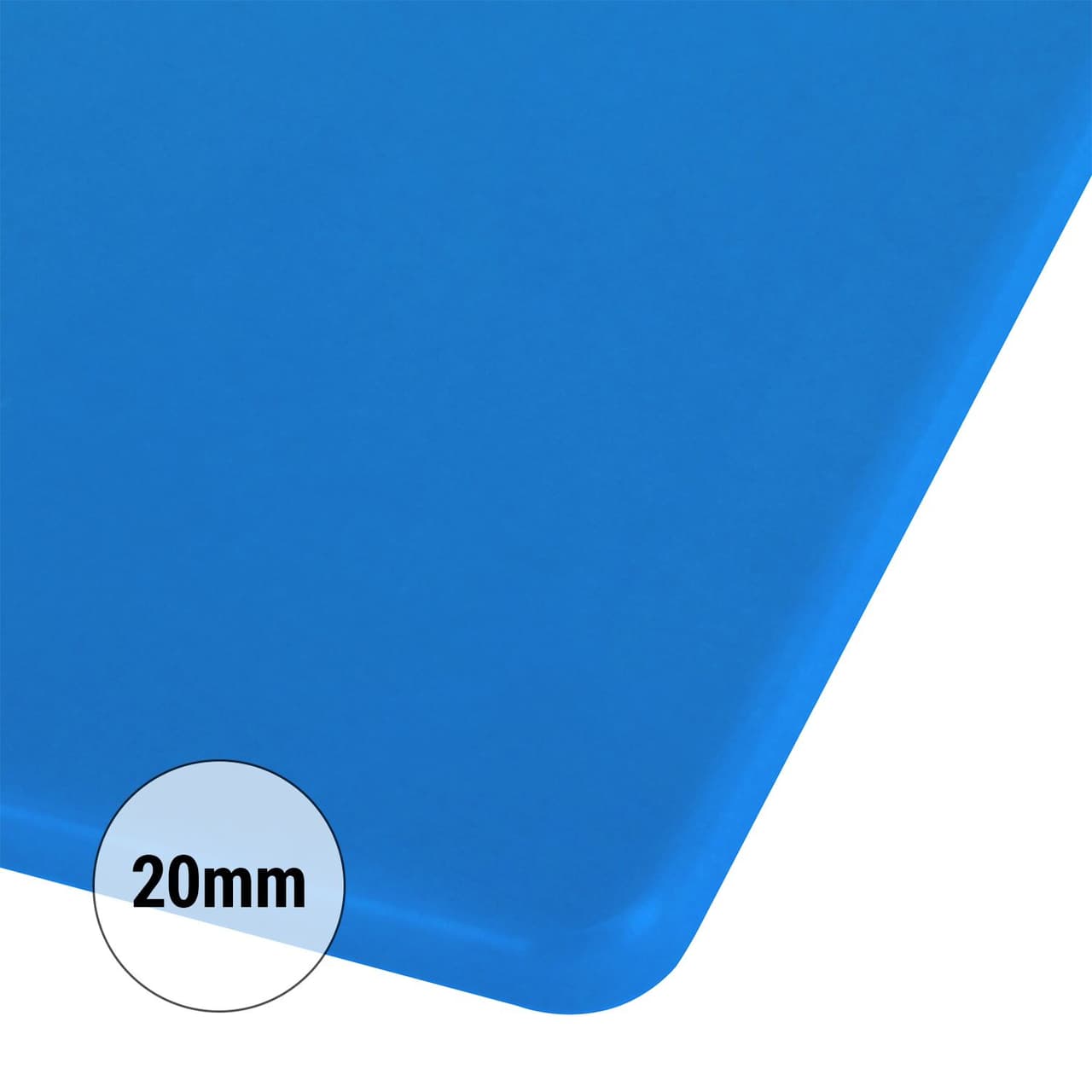 Schneidebrett - 325x530mm - Dicke 20mm - Blau