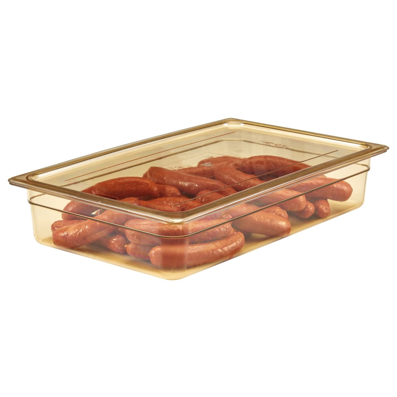 (6 Stück) CAMBRO | H-PAN™ -  Hitzebeständige GN-Flachdeckel 1/1 - Bernstein