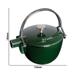 STAUB | SPECIALITIES - Teekanne - 1,1 Liter - Gusseisen - Basilikum-Grün