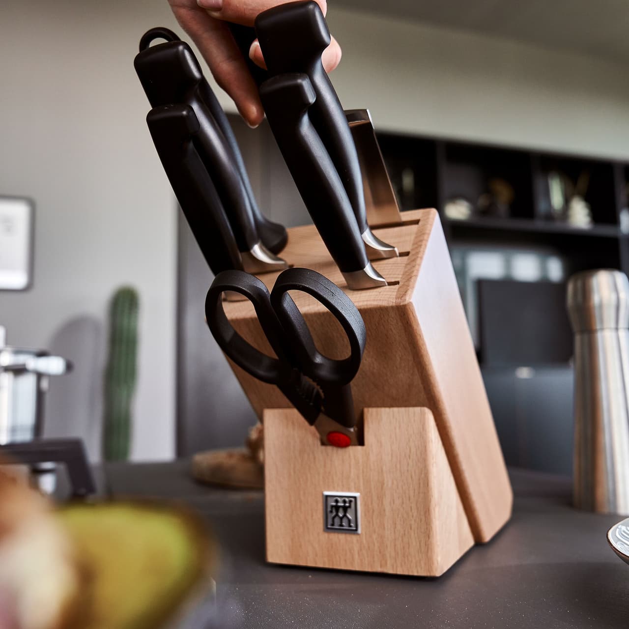 ZWILLING | VIER STERNE - Messerblockset - 8-tlg - Natur