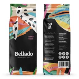 BELLADO | Kaffeebohnen "Pepper Coast" - 6x 1kg - 80% Arabica & 20% Robusta