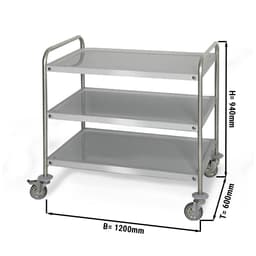 Servierwagen - 1200x600mm - mit 3 Abstellflächen