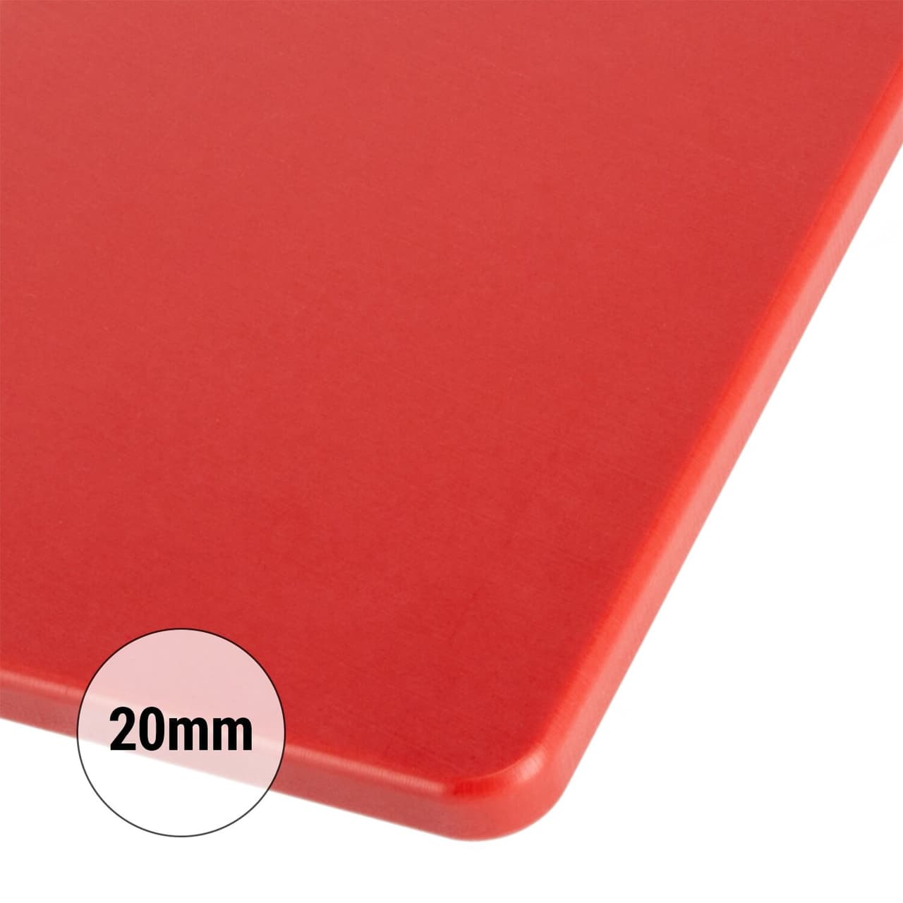 Schneidebrett - 400x600mm - Dicke 20mm - Rot