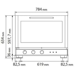 Heißluftofen KOMPAKT - Manuell - 4x GN 1/1 oder EN 60x40