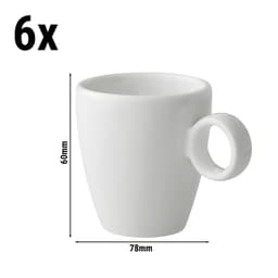 (6 Stück) BART - Espressotasse - 65ml - Elfenbein