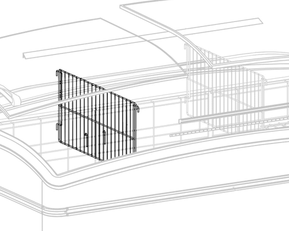Trennwand für Kühl- & Tiefkühlinseln