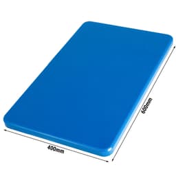 Schneidebrett - 400x600mm - Dicke 20mm - Blau