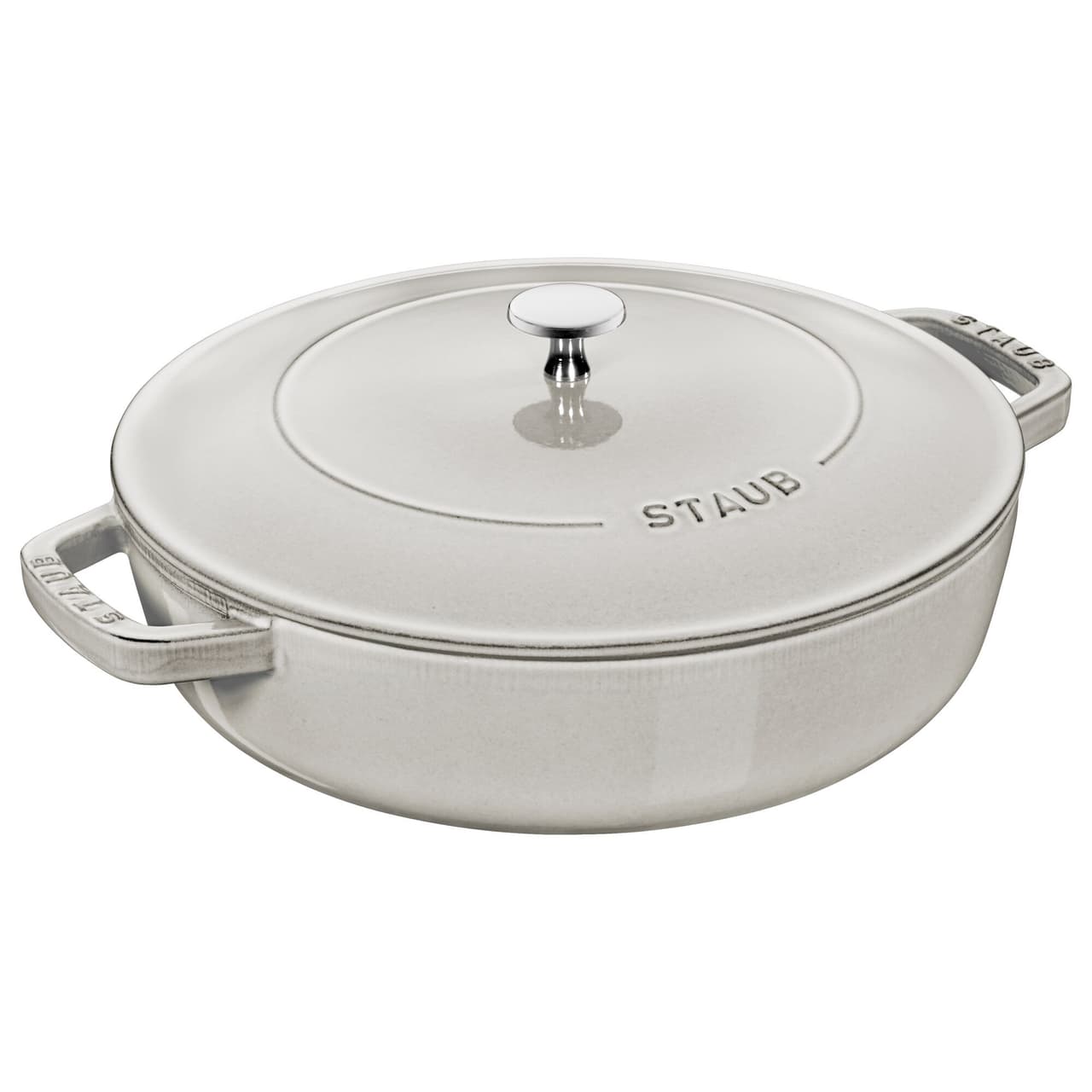 STAUB | BRAISERS - Bräter mit Chistera Drop-Structure - Ø 280mm - Gusseisen - Weisser Trüffel